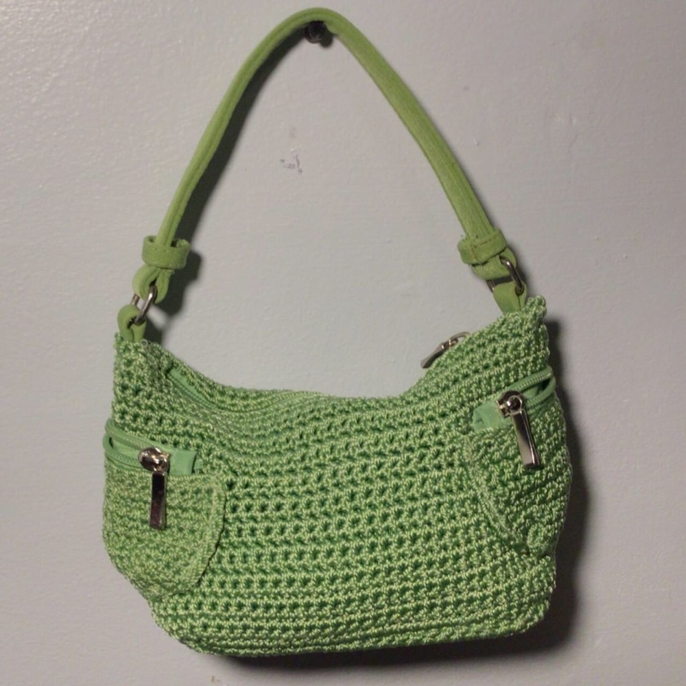 Y2K style knit/crochet handbag